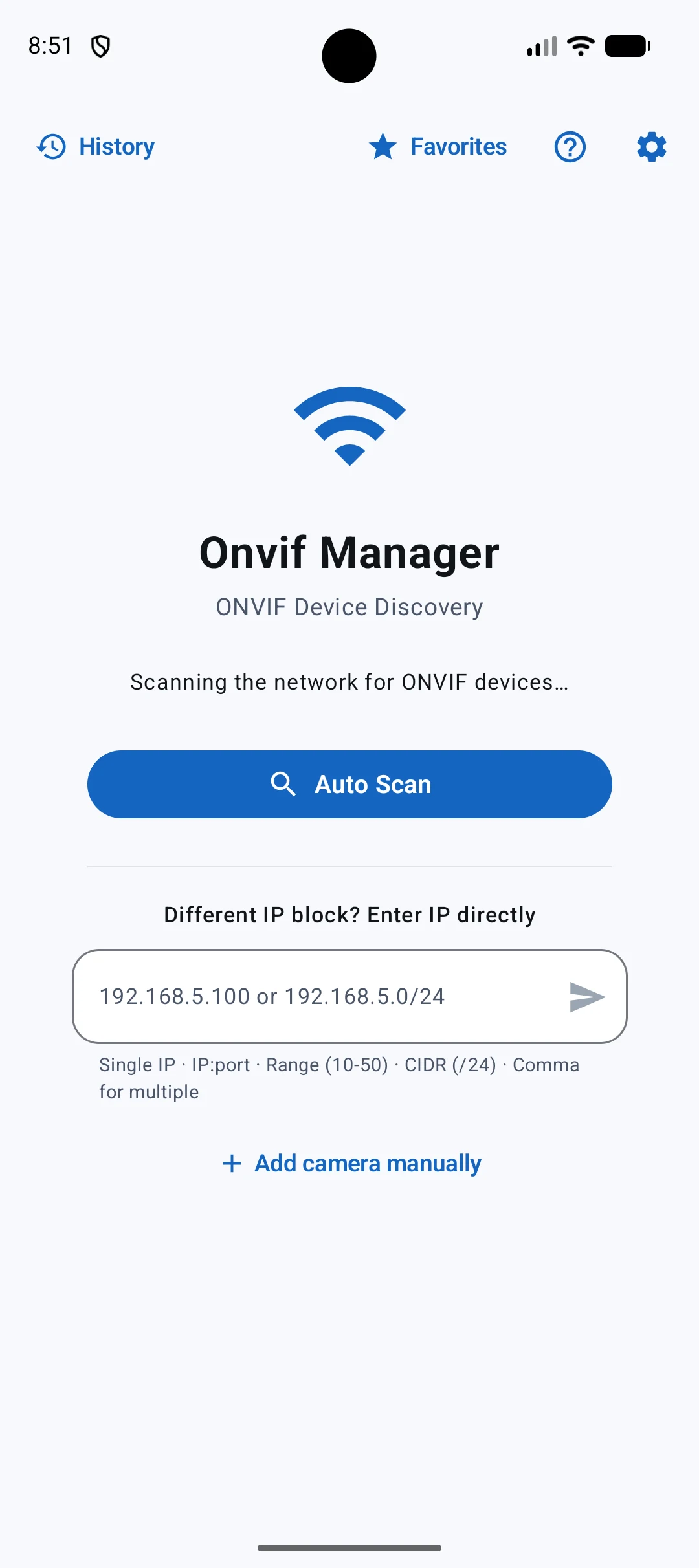 Onvif Manager screenshot